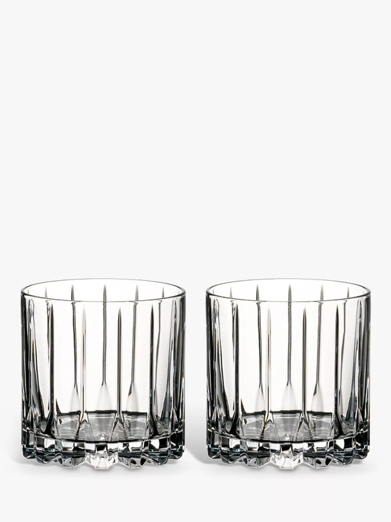 RIEDEL Bar Rocks crystal glass tumblers set of 2, UK version