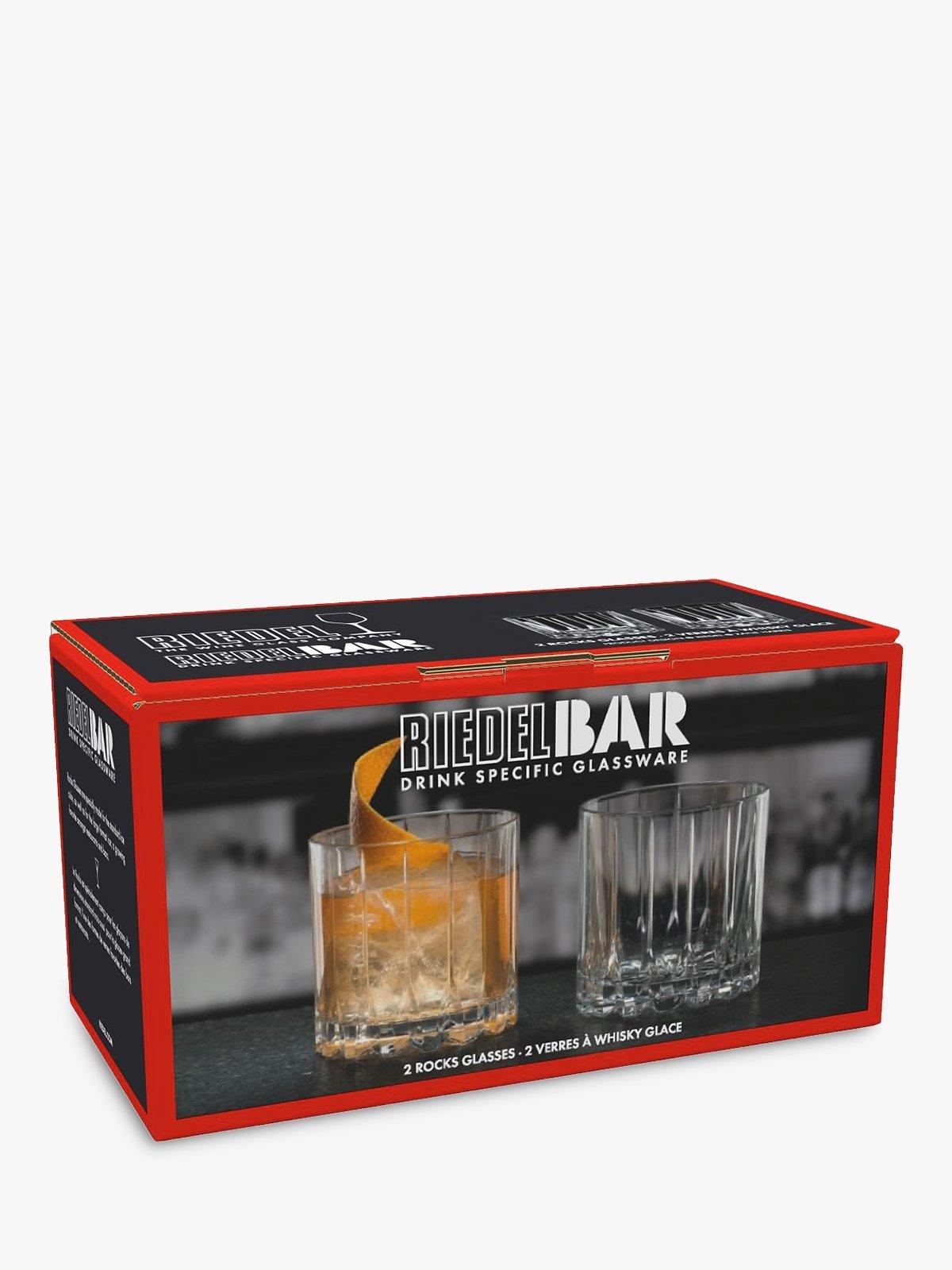 RIEDEL Bar Rocks crystal glass tumblers set of 2, UK version