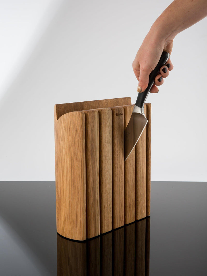 Robert Welch Signature Book Oak wood knife block imported from the UK