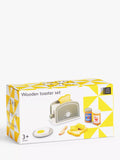 John Lewis Wooden Toaster Breakfast Set 10.8cm, imported from the UK