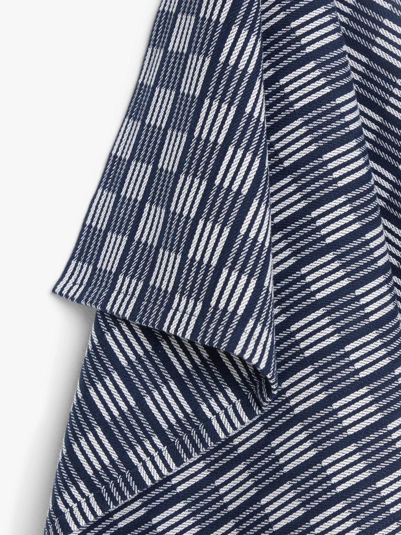 John Lewis striped tea towels pack of 3 dark blue - British product