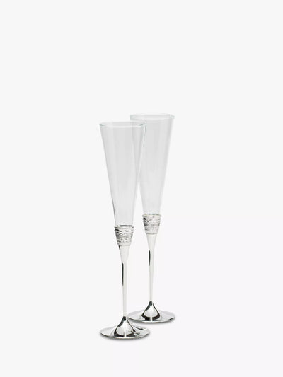 John Lewis Vera Wang for Wedgwood With Love Toasting Flutes Set of 2- Buy online at McGrocer