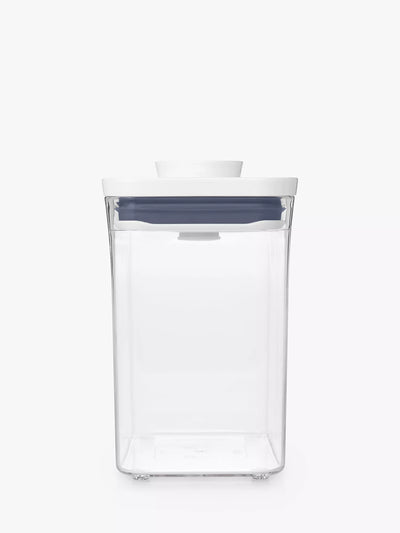John Lewis OXO POP Airtight Rectangular Kitchen Storage Container Clear 1.6L- Buy online at McGrocer
