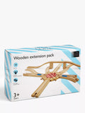 John Lewis wooden train expansion pack with 18 pieces, UK version