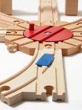John Lewis wooden train expansion pack with 18 pieces, UK version