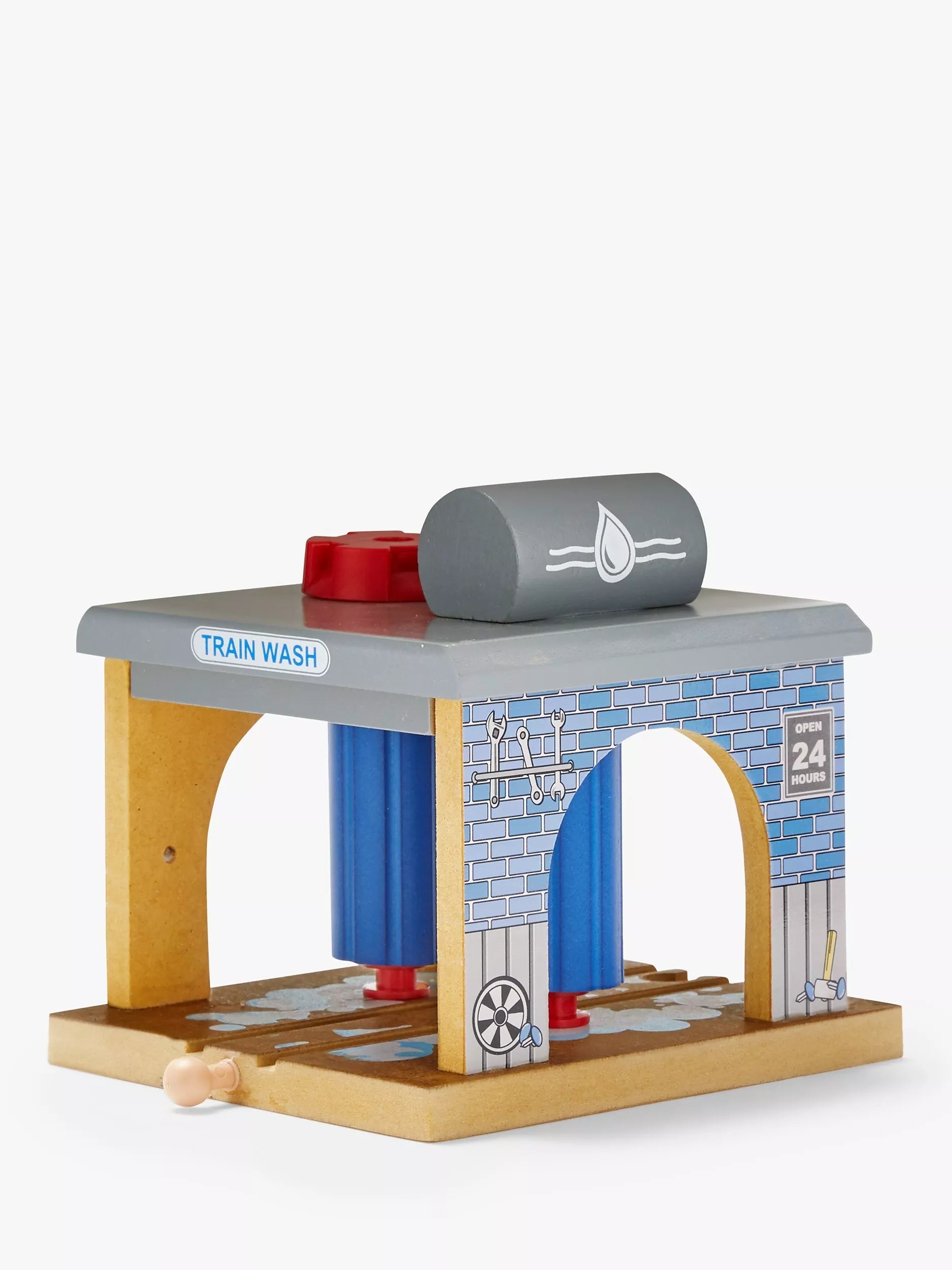 John Lewis wooden train wash station toy (British brand)