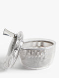 John Lewis small grey salad spinner with colander and handle, UK version