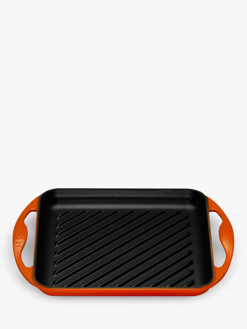 Le Creuset cast iron skinny square grill 24cm, UK version