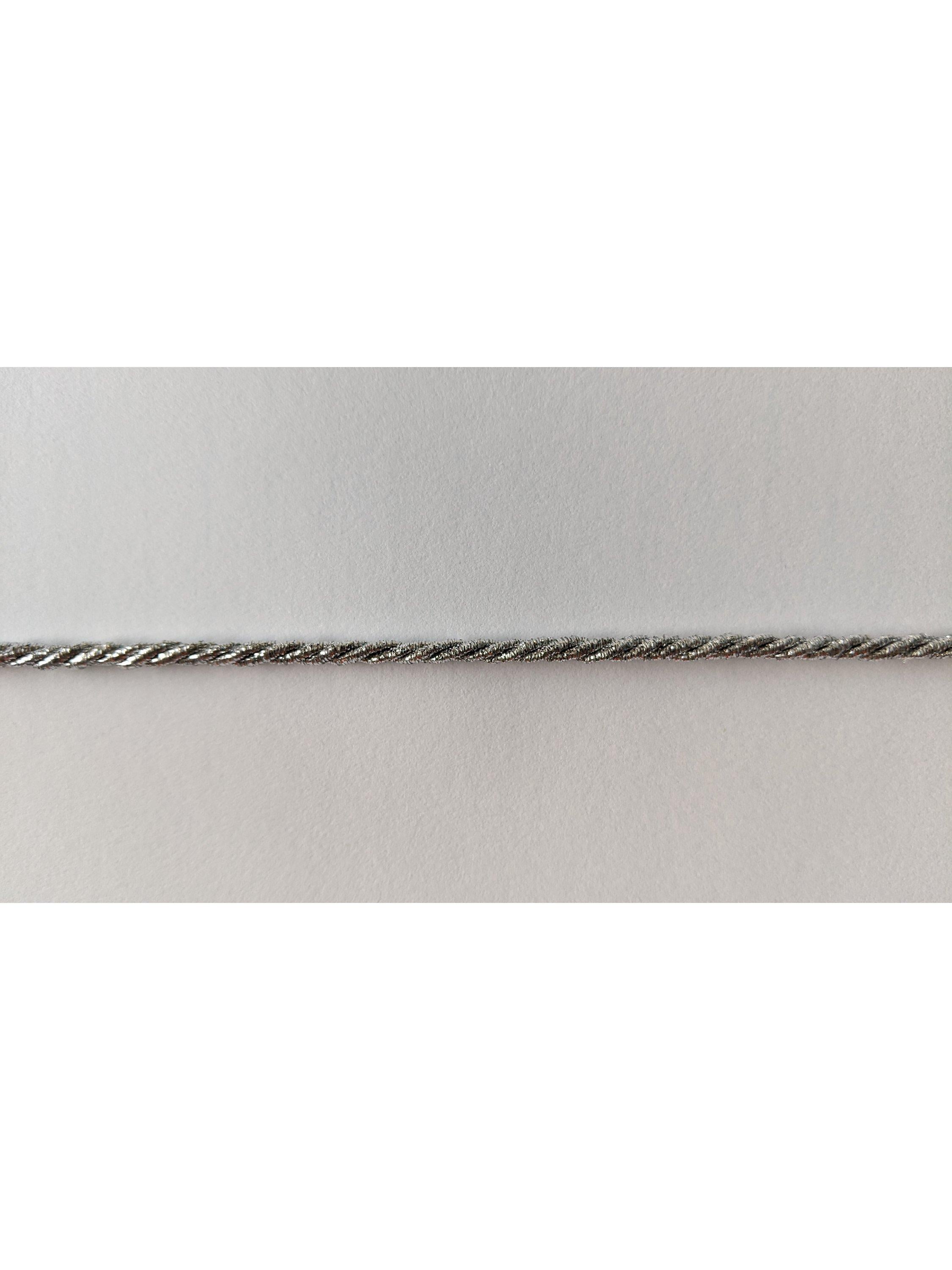 John Lewis cord braid silver 5m, imported from the UK