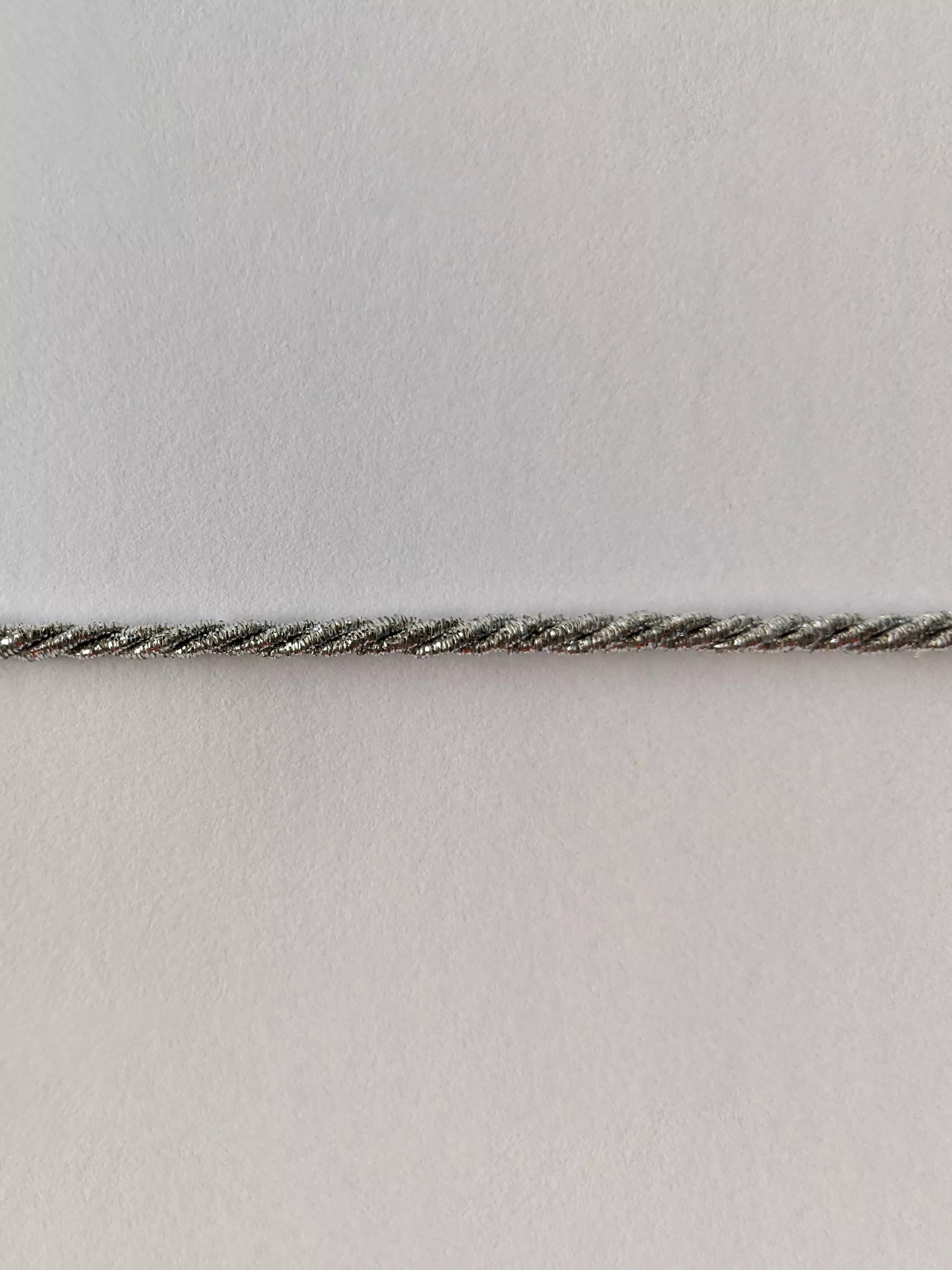 John Lewis cord braid silver 5m, imported from the UK