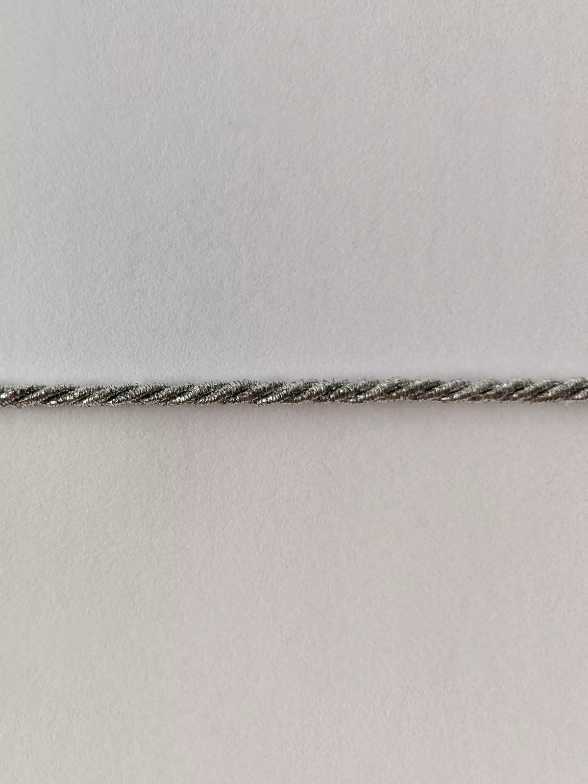 John Lewis cord braid silver 5m, imported from the UK