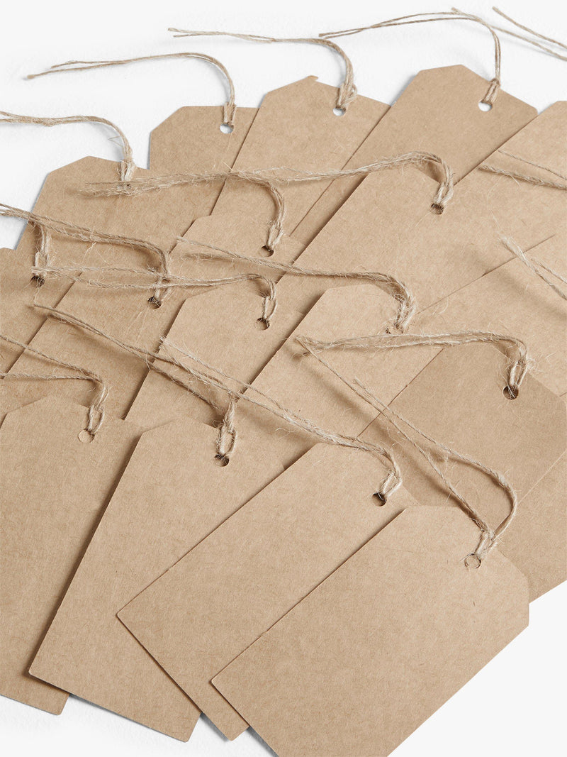 John Lewis Kraft gift tags pack of 20 - British product
