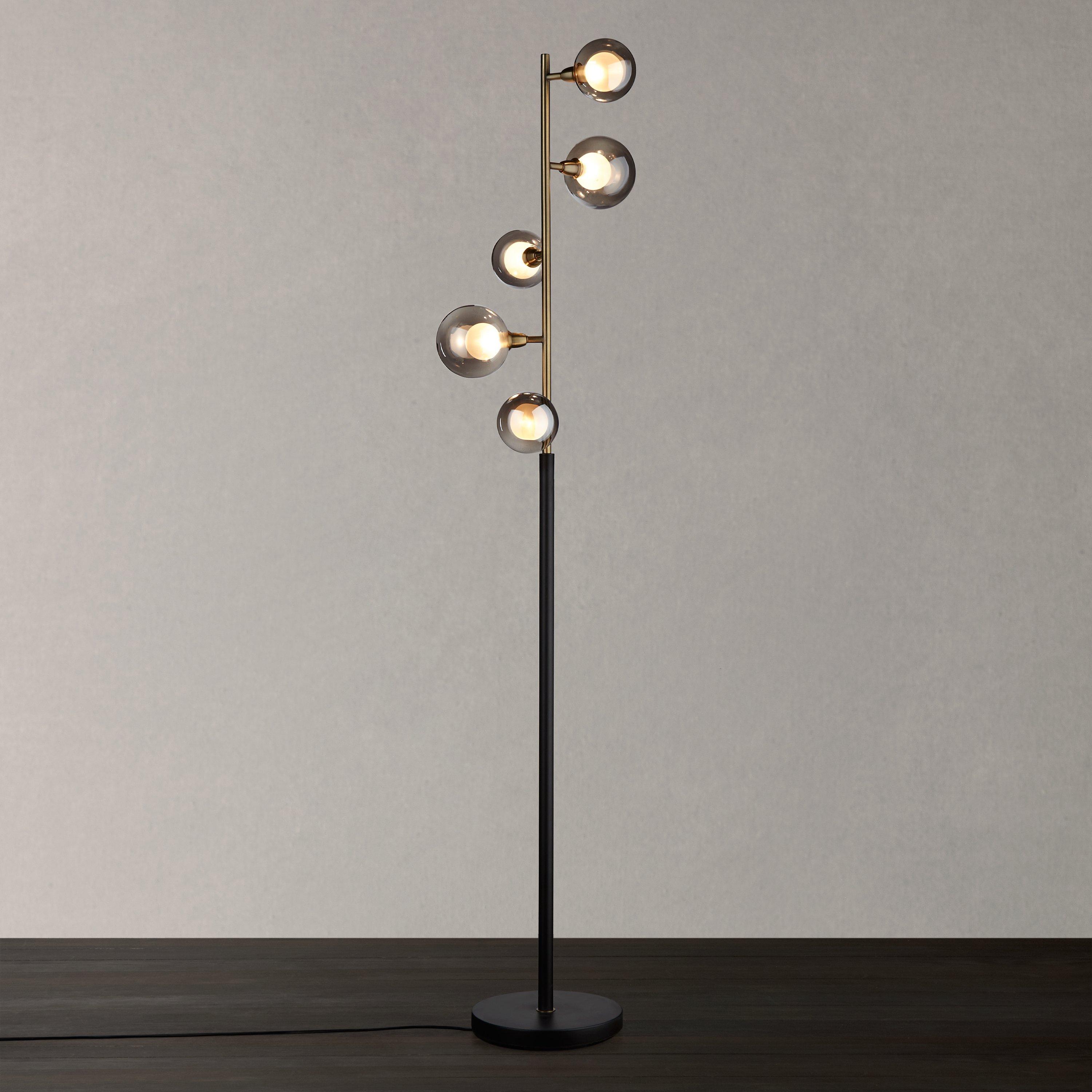 John Lewis Huxley floor lamp Smoke Antique Brass (British brand)