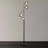 John Lewis Huxley floor lamp Smoke Antique Brass (British brand)