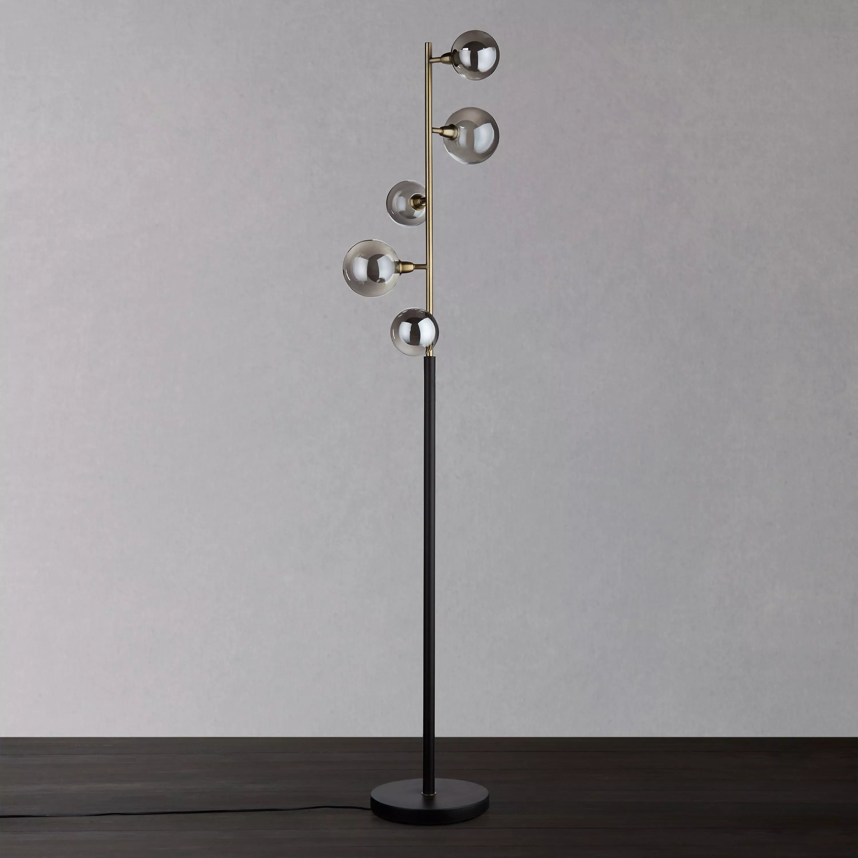John Lewis Huxley floor lamp Smoke Antique Brass (British brand)