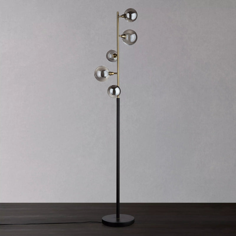 John Lewis Huxley floor lamp Smoke Antique Brass (British brand)