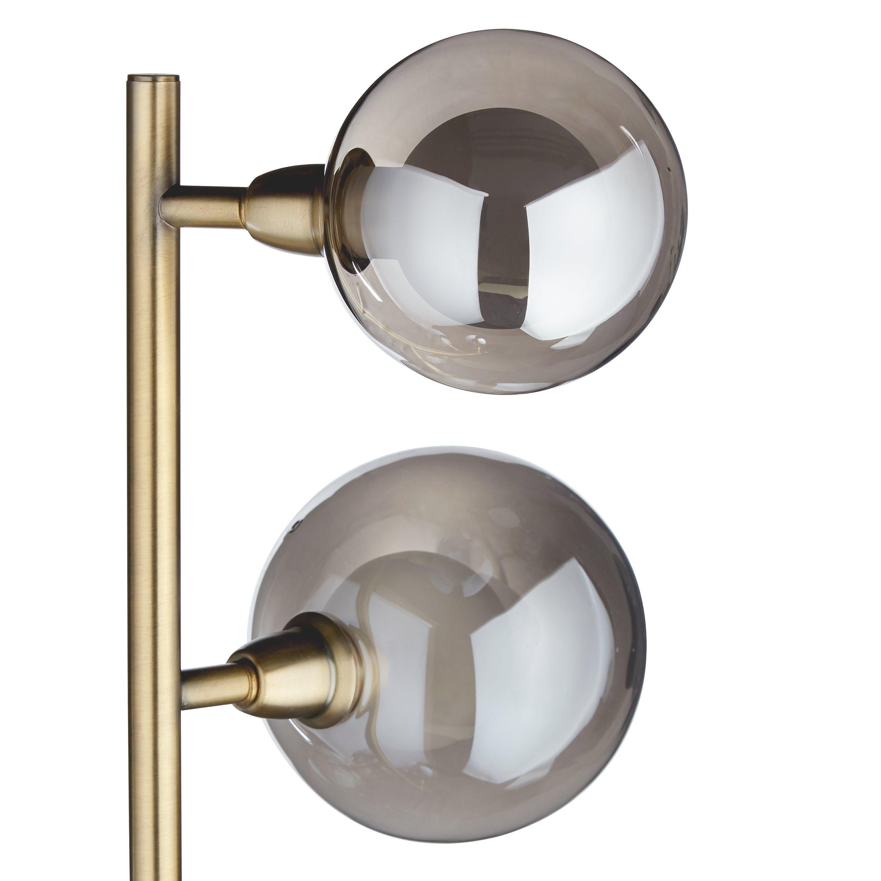 John Lewis Huxley floor lamp Smoke Antique Brass (British brand)