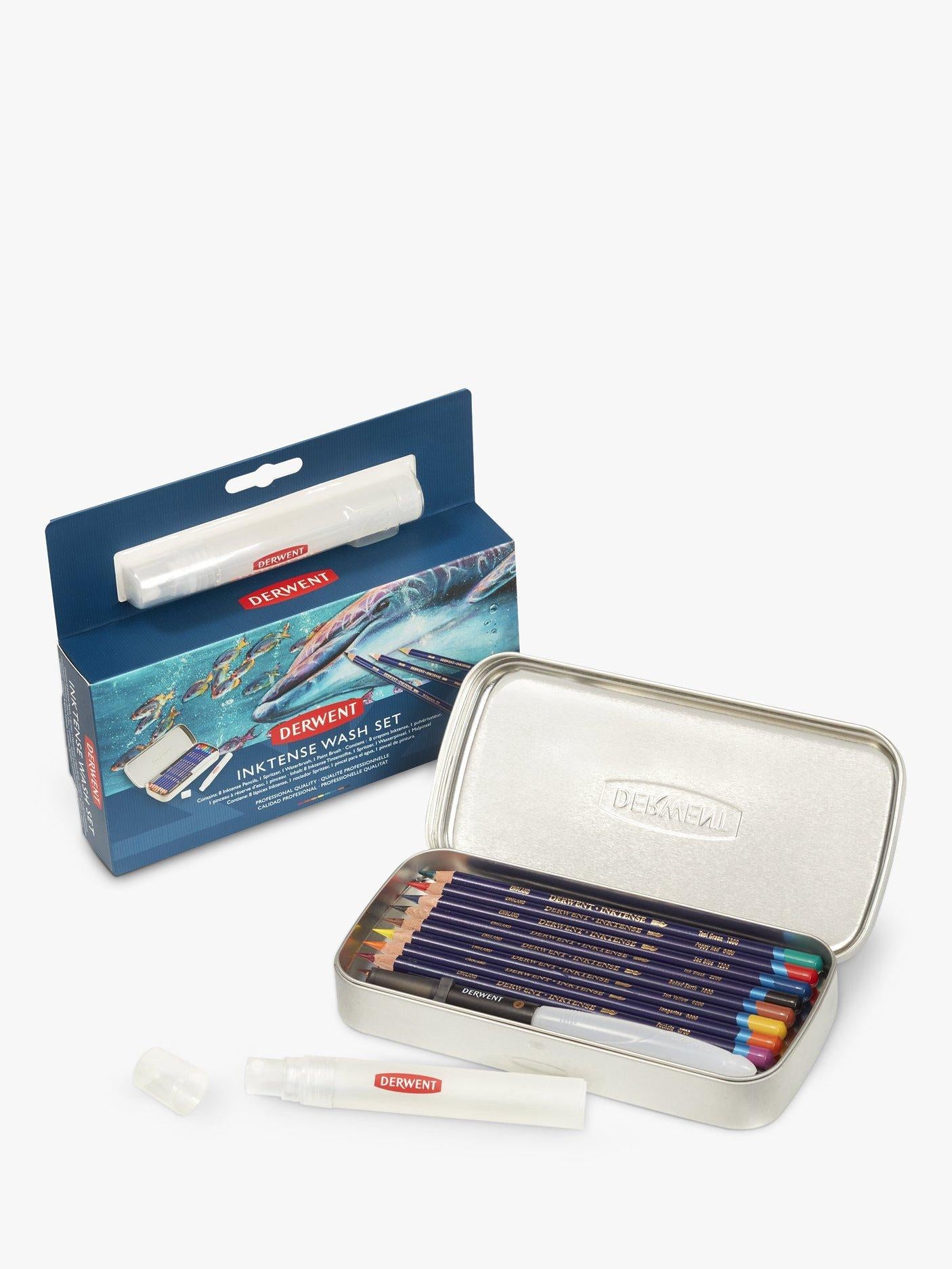 Derwent Inktense wash colouring pencil set - British product