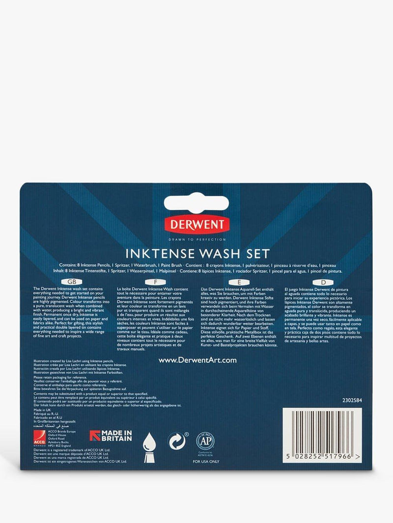 Derwent Inktense wash colouring pencil set - British product