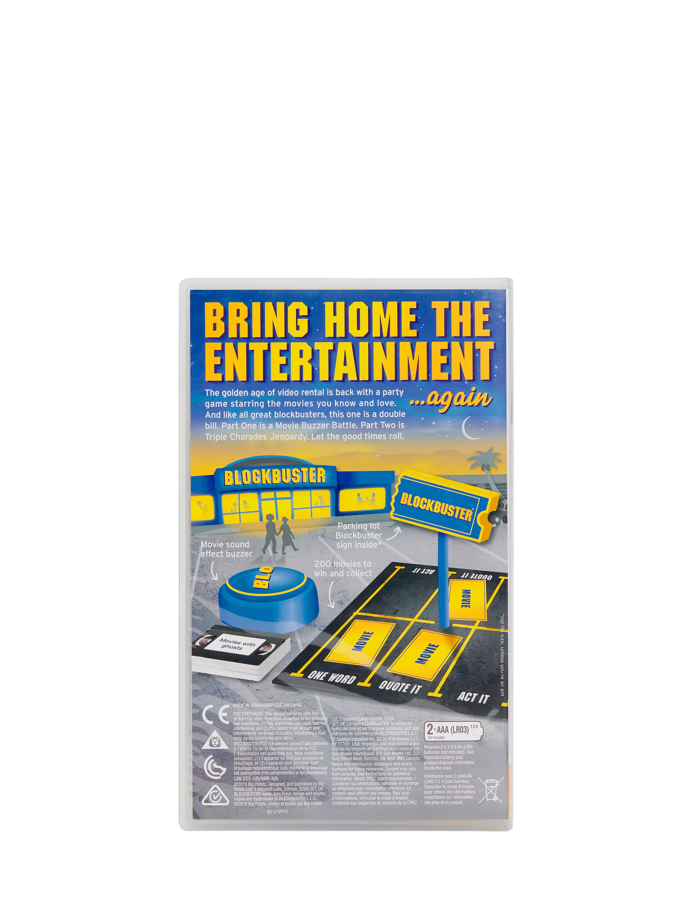 Big Potato Blockbuster film party game - British product