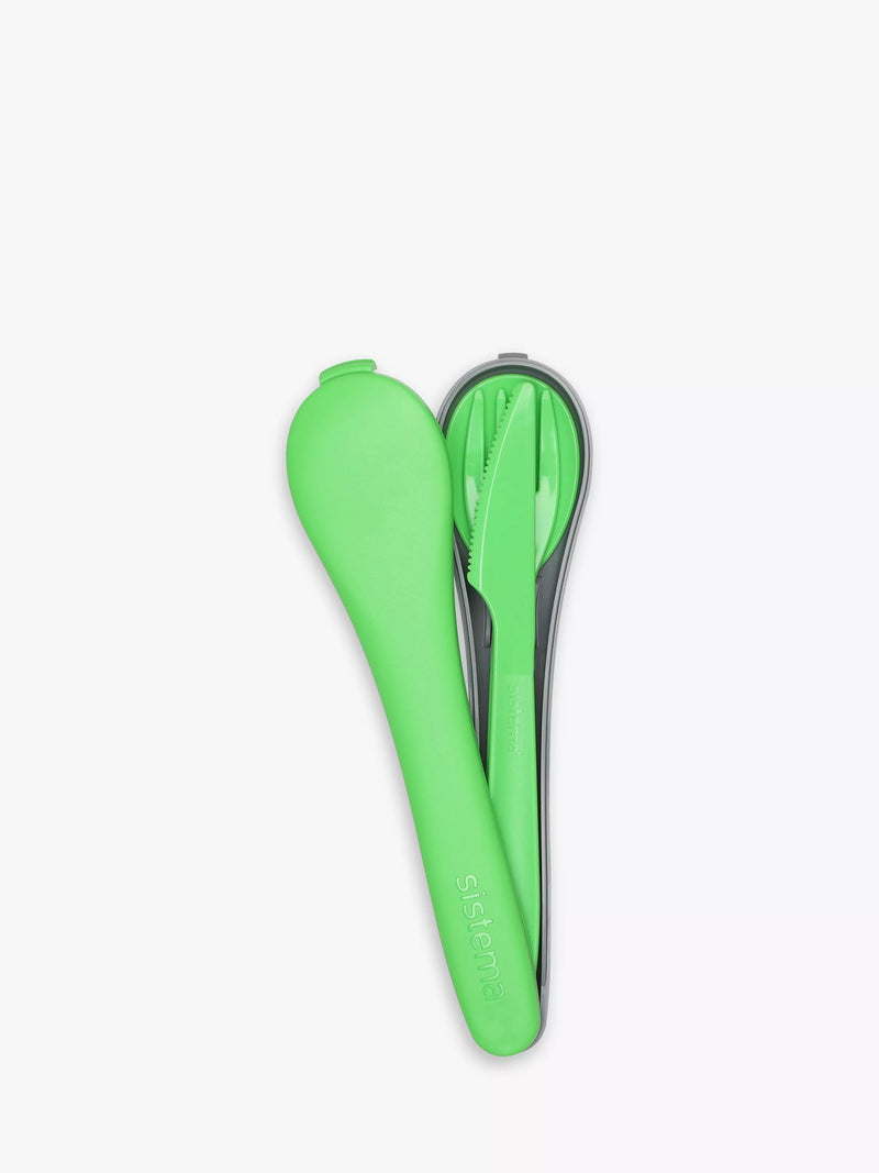 Sistema portable cutlery set with case assorted - British product