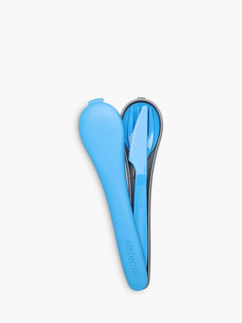 Sistema portable cutlery set with case assorted - British product