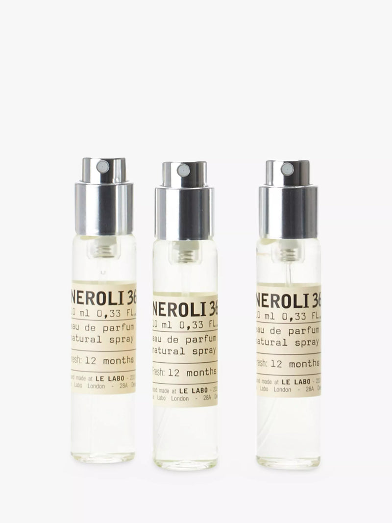 Le Labo Neroli 36 Eau de Parfum travel refill with three 10ml spray bottles, UK version