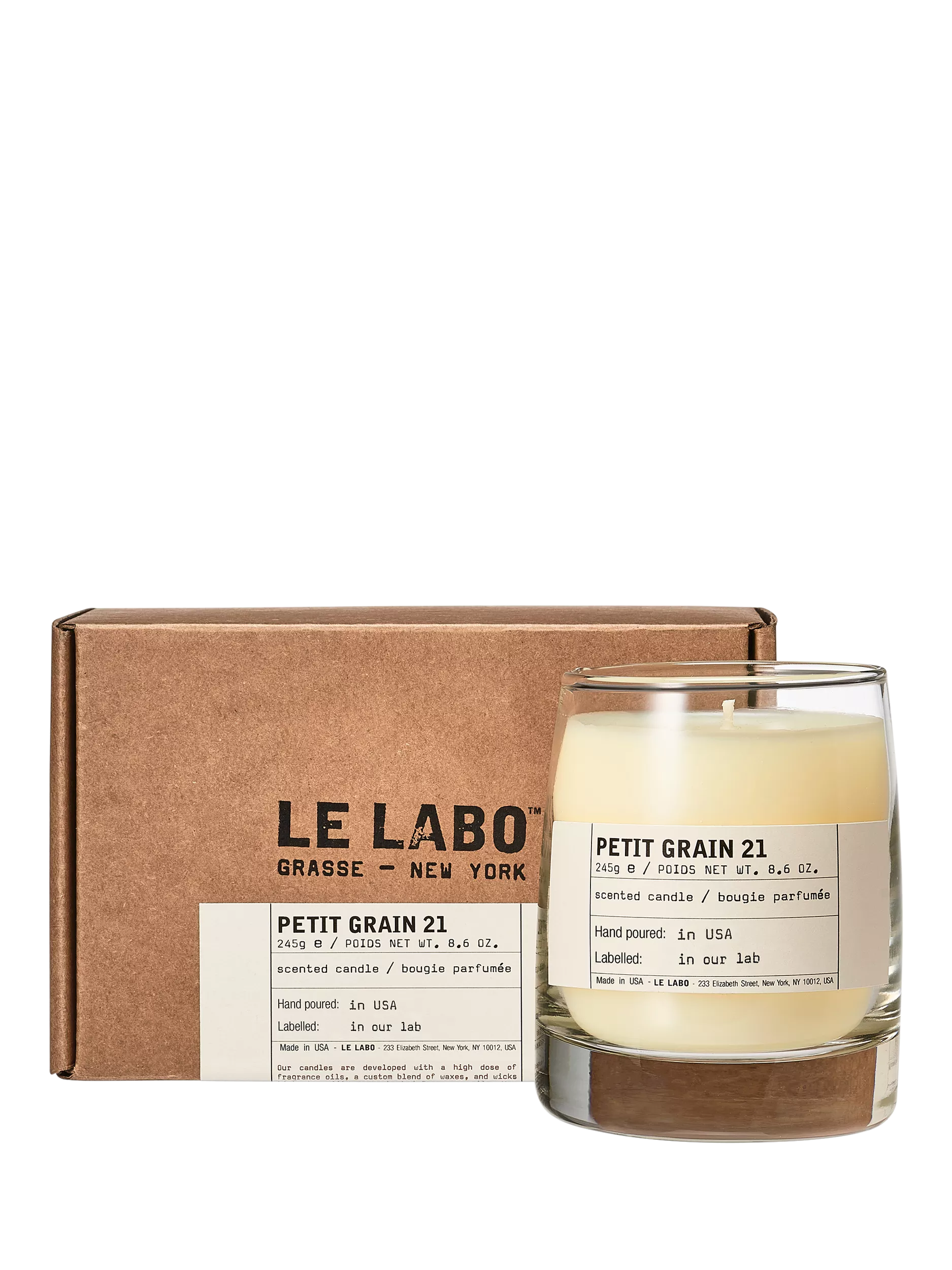 Le Labo Petit Grain 21 scented candle 245g - British product