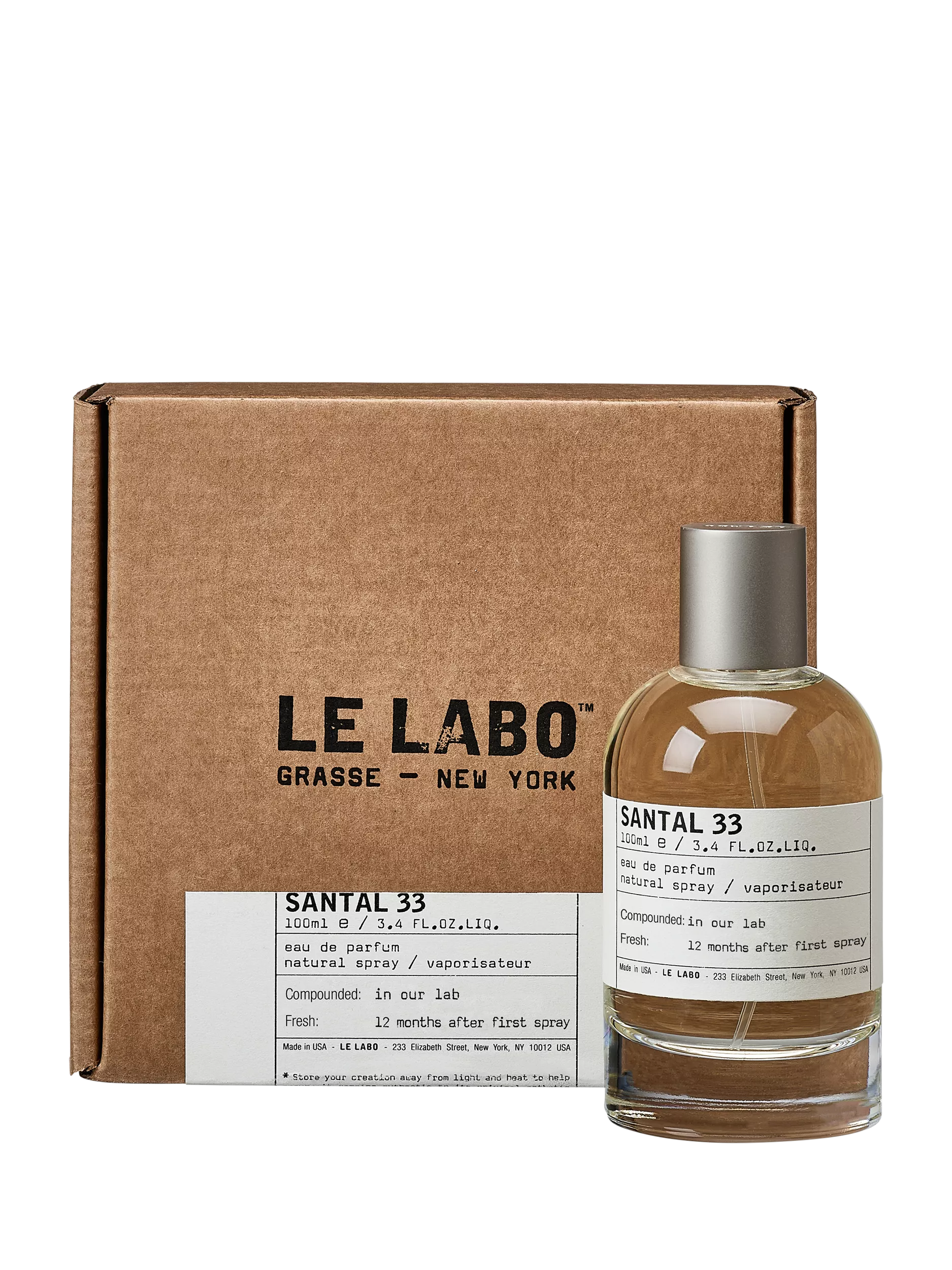 Le Labo Santal 33 Eau de Parfum fragrance, UK version