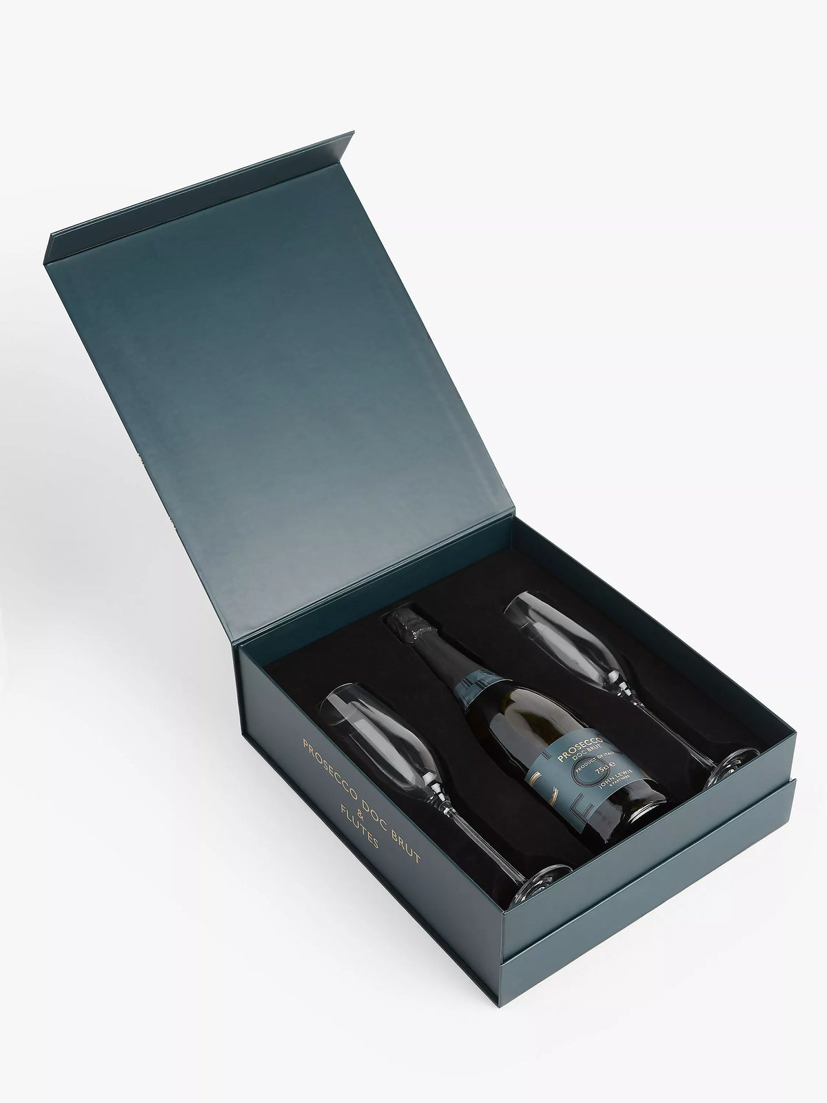John Lewis Prosecco and crystal glass set 75cl, UK version