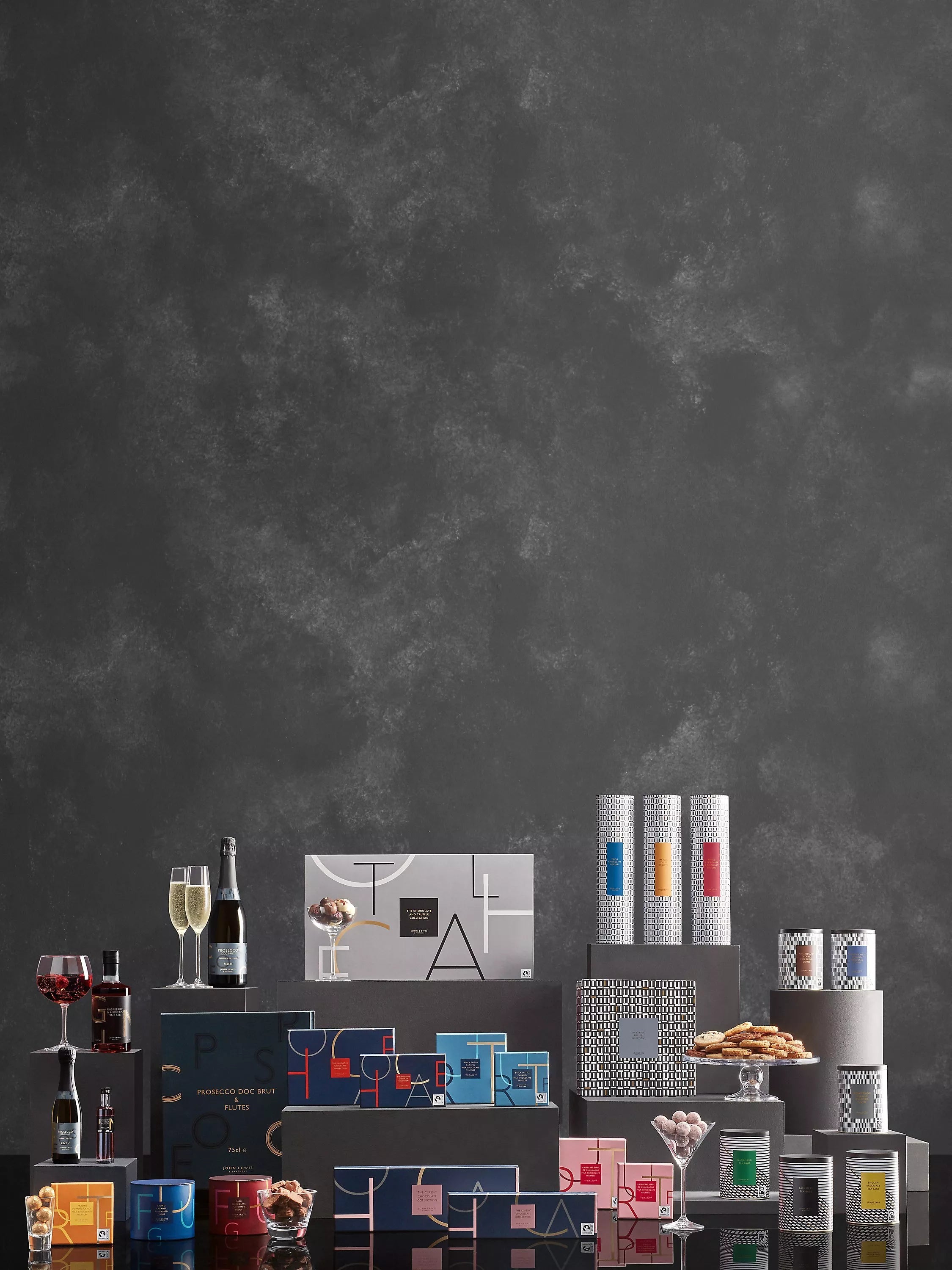 John Lewis Prosecco and crystal glass set 75cl, UK version