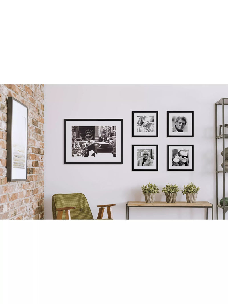 Brookpace Lascelles Audrey Hepburn Shopping at Tiffany's framed print 65x85cm, imported from the UK
