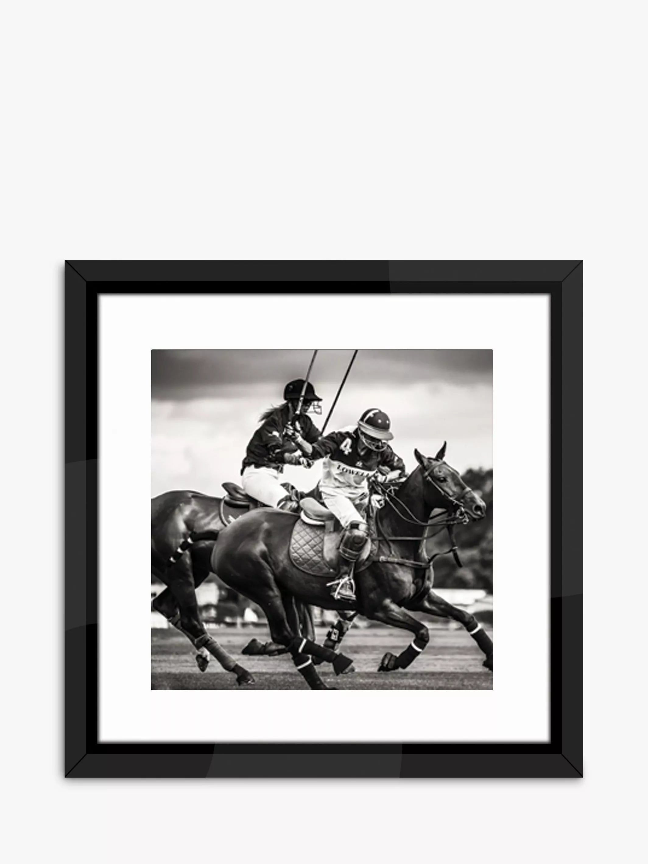 Brookpace Lascelles framed print Polo II 55.5x55.5cm (British brand)