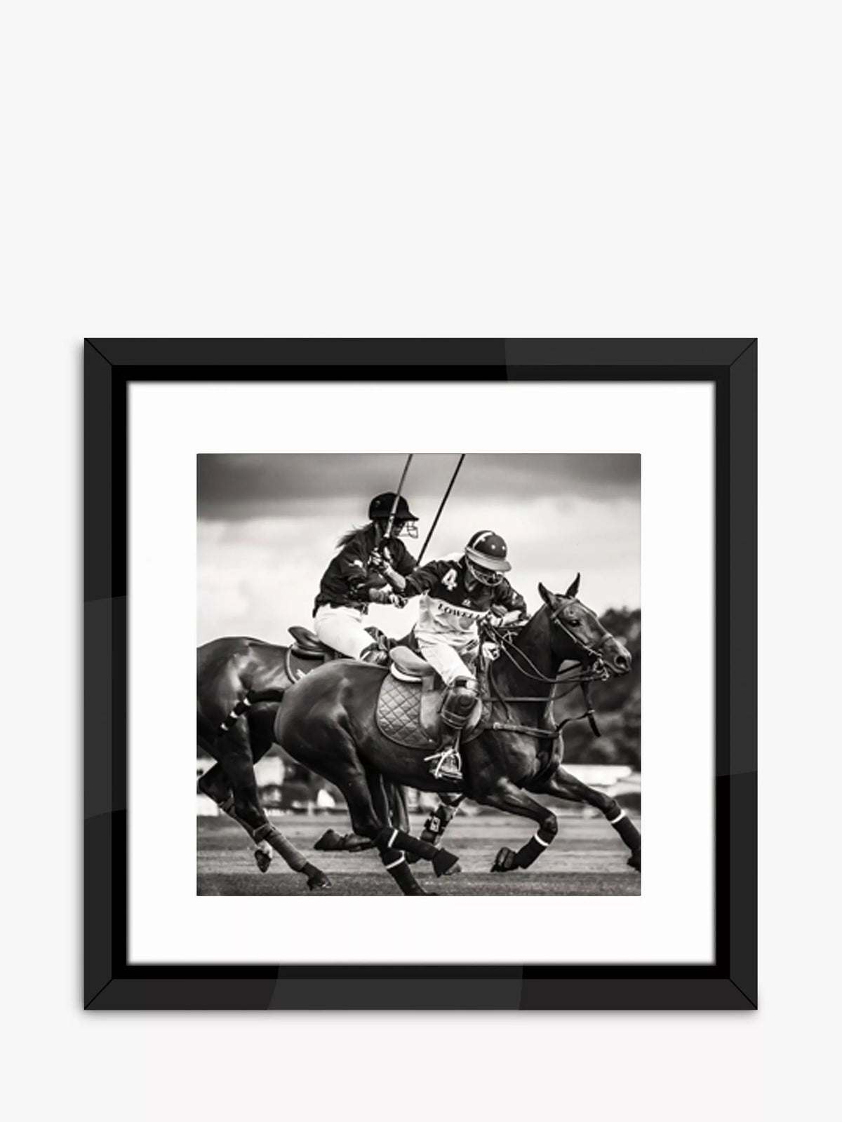 Brookpace Lascelles framed print Polo II 55.5x55.5cm (British brand)