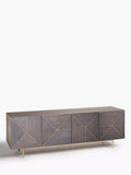 John Lewis + Swoon Mendel TV Stand Sideboard for TVs up to 65", Grey