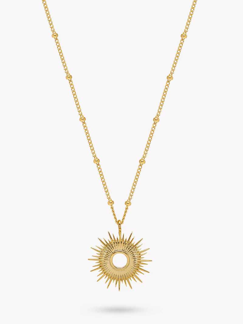 Estella Bartlett Full Starburst Pendant Necklace, Gold