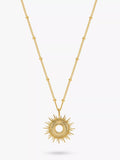 Estella Bartlett Full Starburst Pendant Necklace, Gold