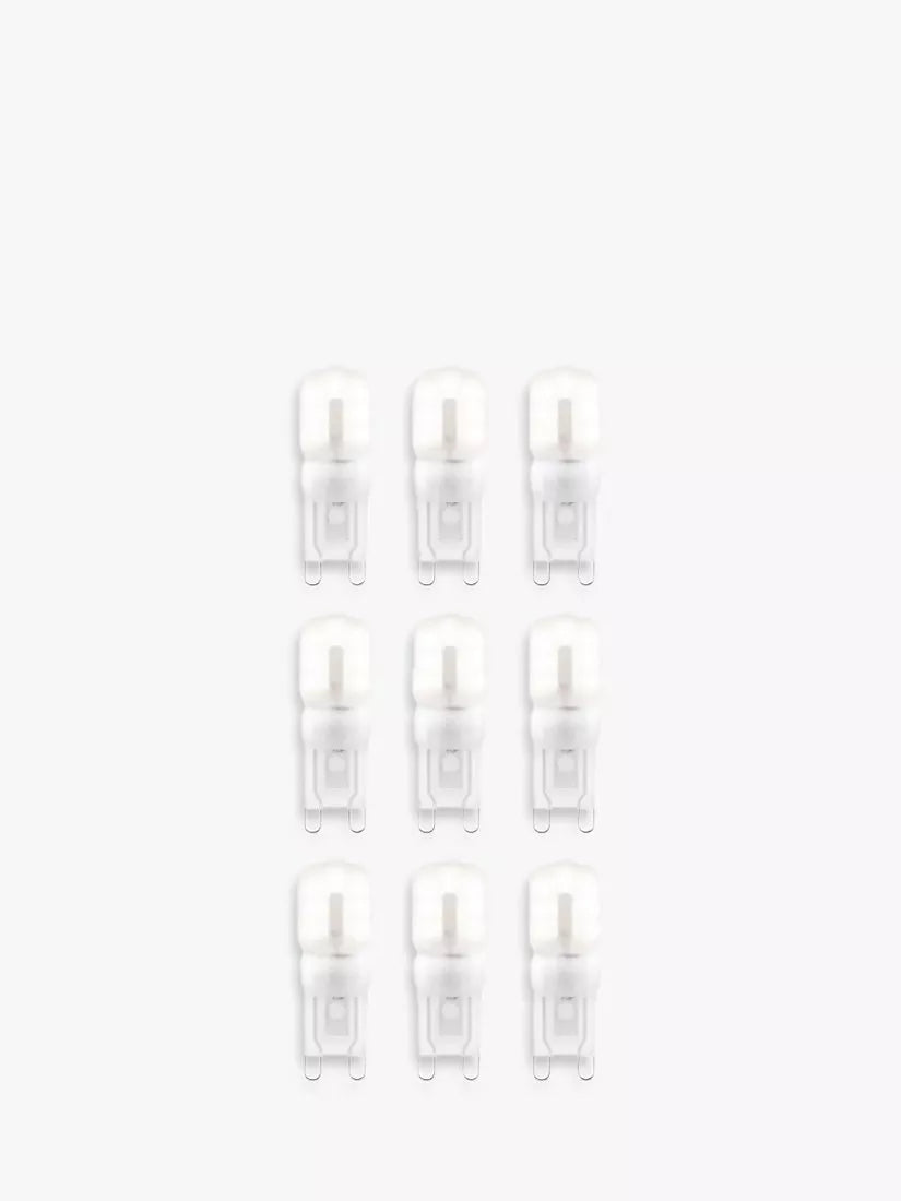 Saxby G9 LED capsule bulb pack of 9 cool white (British brand)