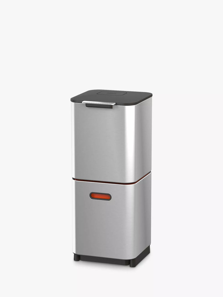 Joseph Joseph Intelligent Waste Totem Compact Bin, 40L, Stainless Steel