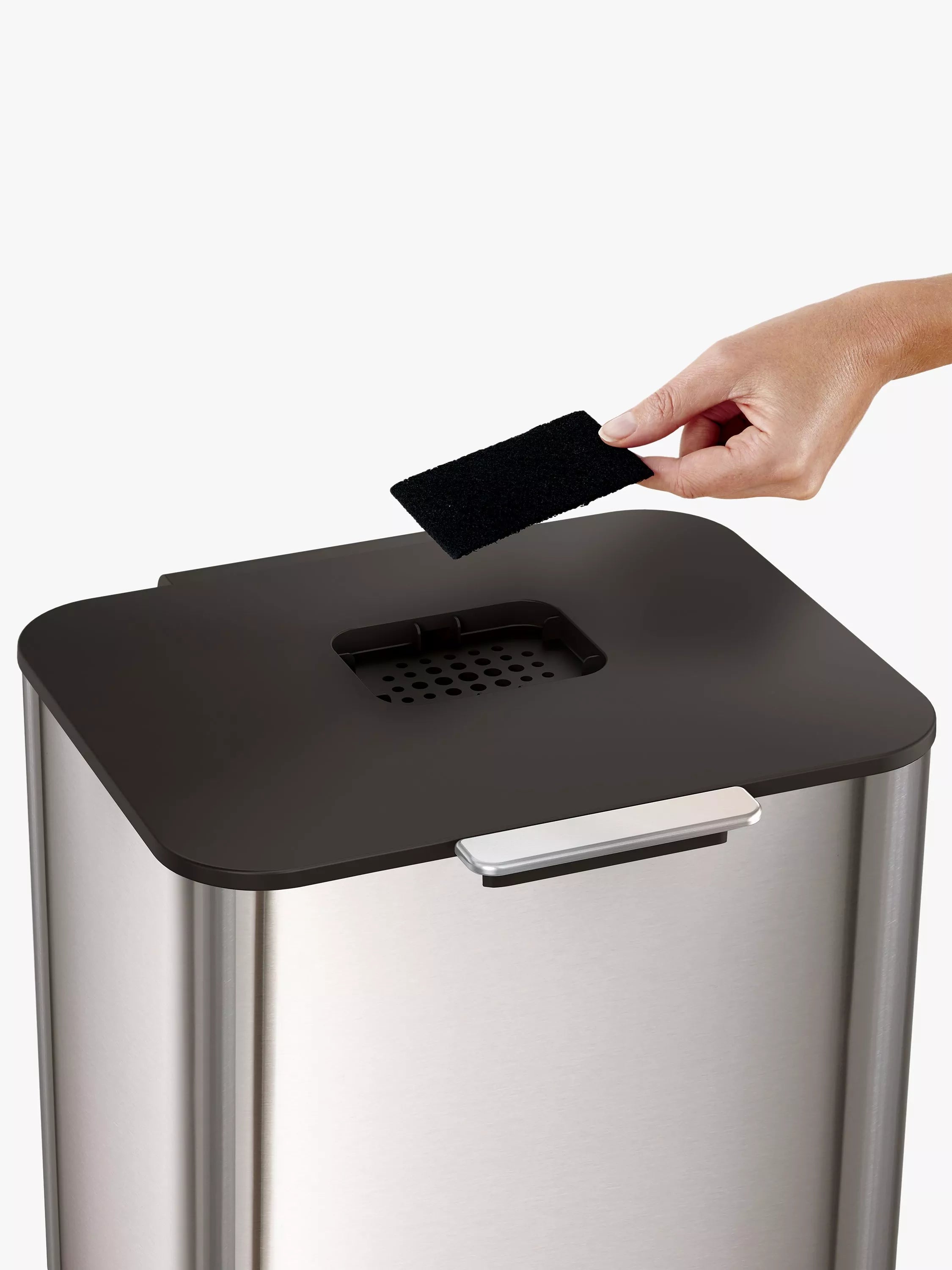 Joseph Joseph Totem Max 60L stainless steel bin, UK version