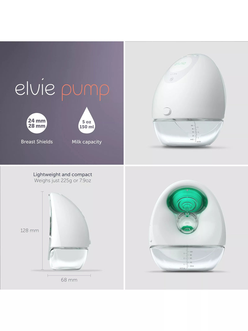 Elvie wearable double electric breast pump with app control - British product