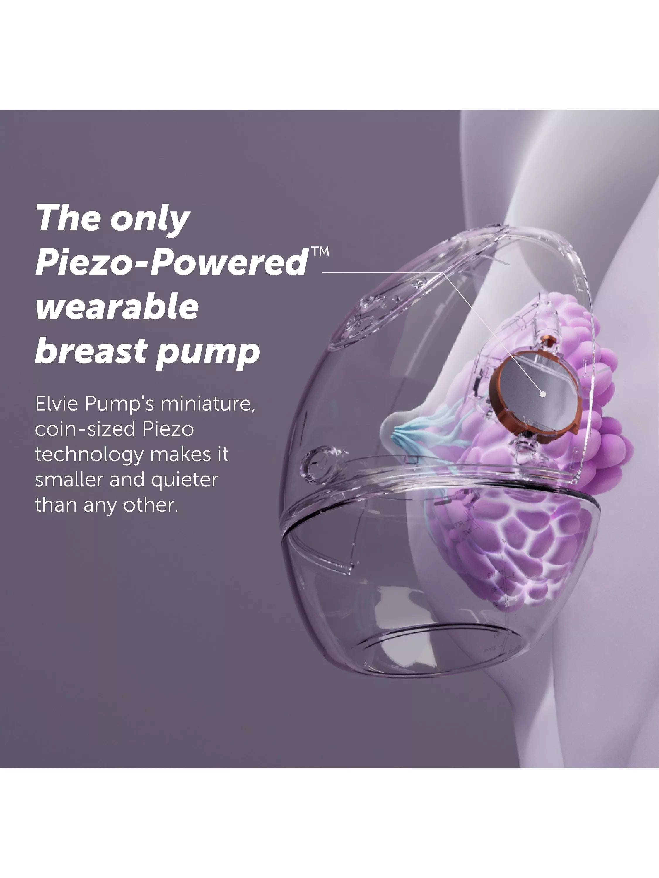 Elvie wearable double electric breast pump with app control - British product