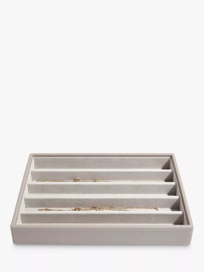 Classic Necklace Organizing Layer for Tangle-Free Storage and Stacking