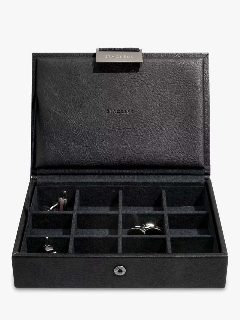 Stackers Men's Mini Watch & Cufflink Box (British brand)
