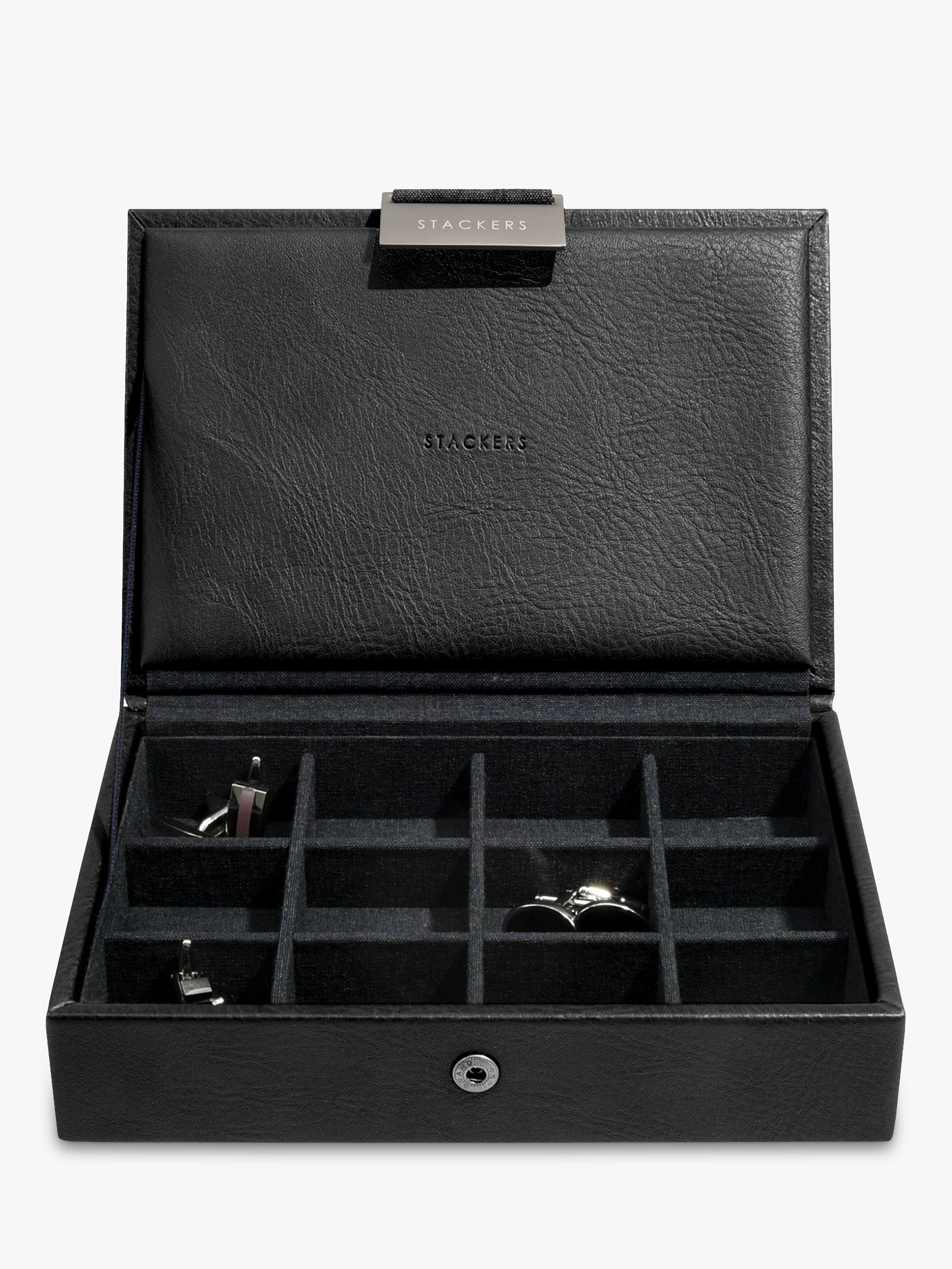 Stackers Men's Mini Watch & Cufflink Box (British brand)