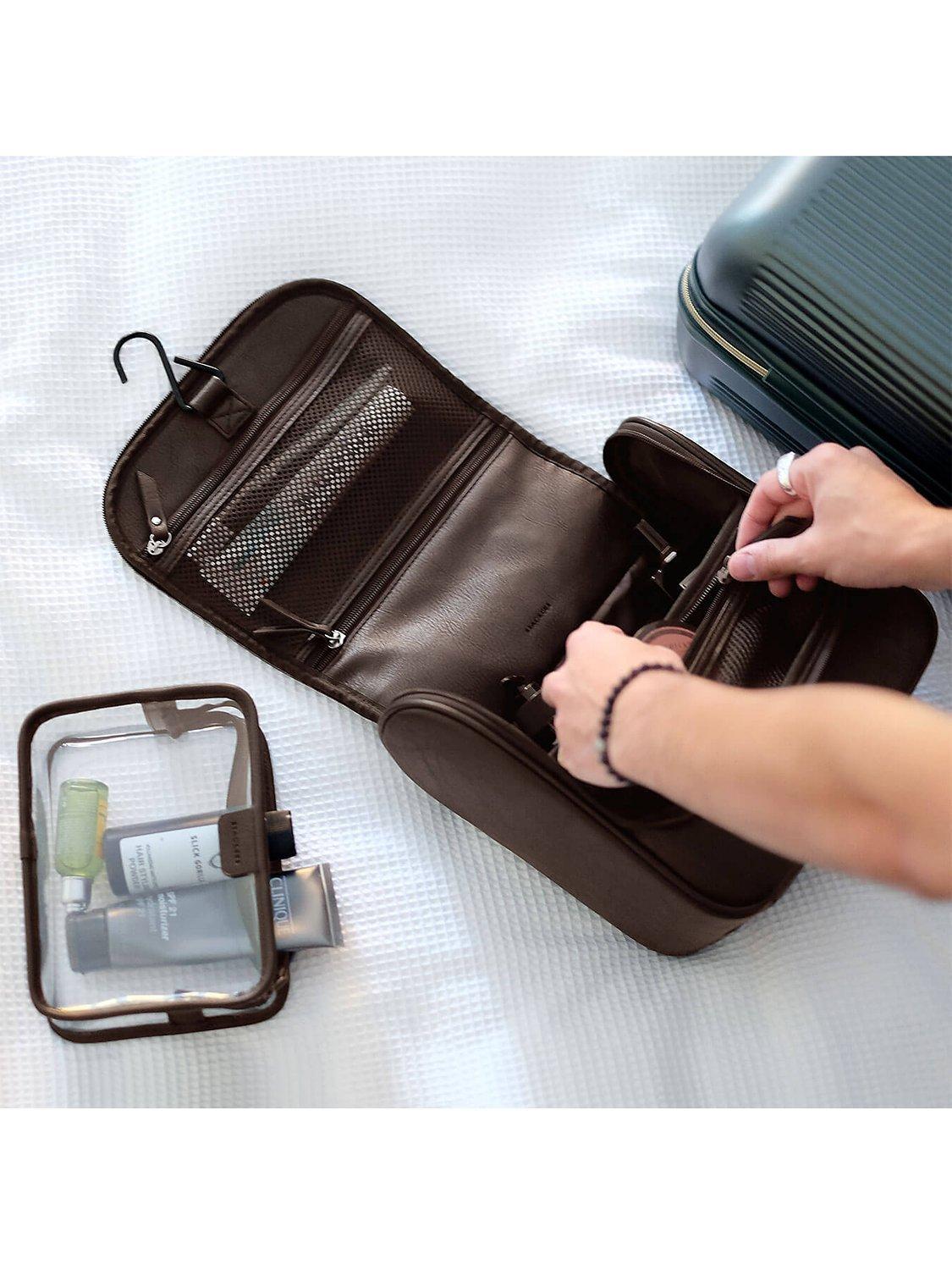 Stackers hanging wash bag clear removable 25x25x12cm (British brand)