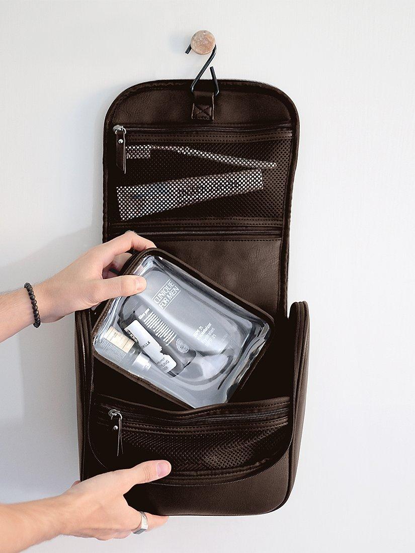 Stackers hanging wash bag clear removable 25x25x12cm (British brand)