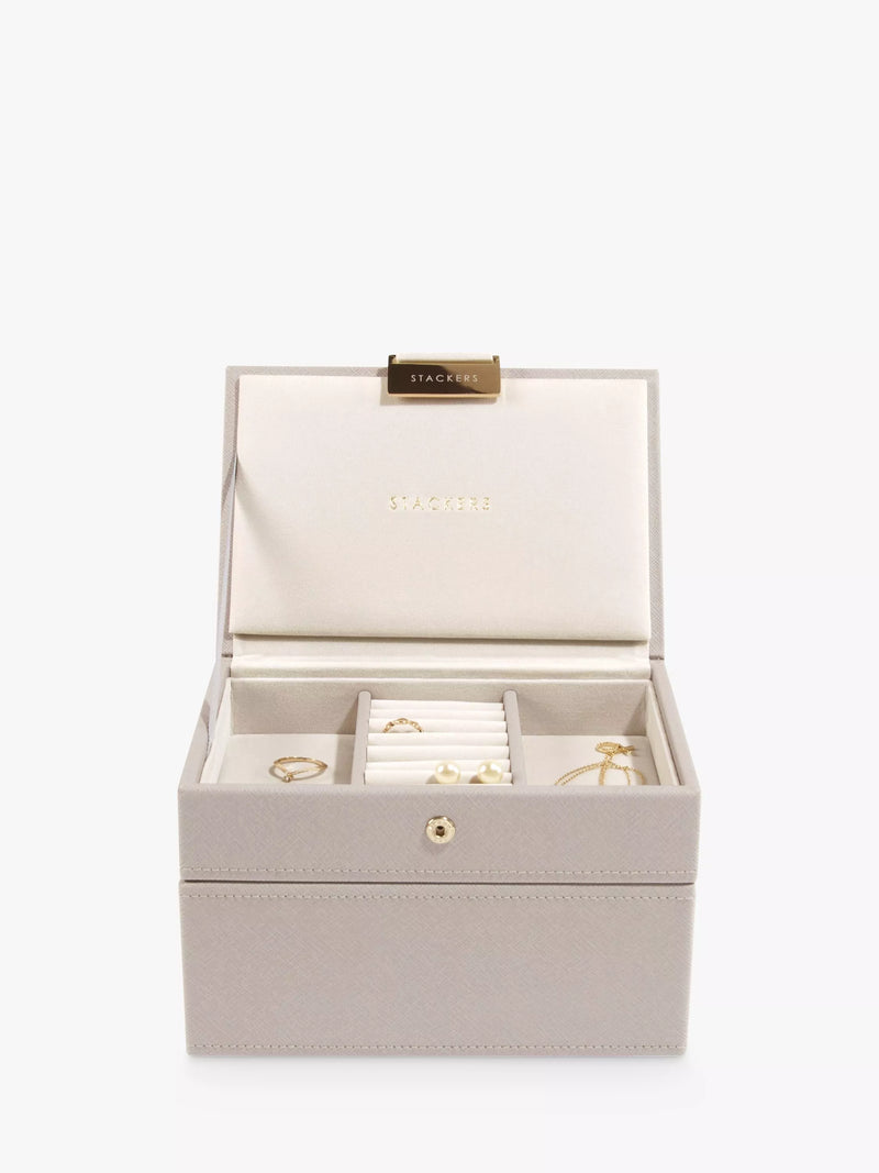 Stackers mini jewellery box stackable PU case (British brand)