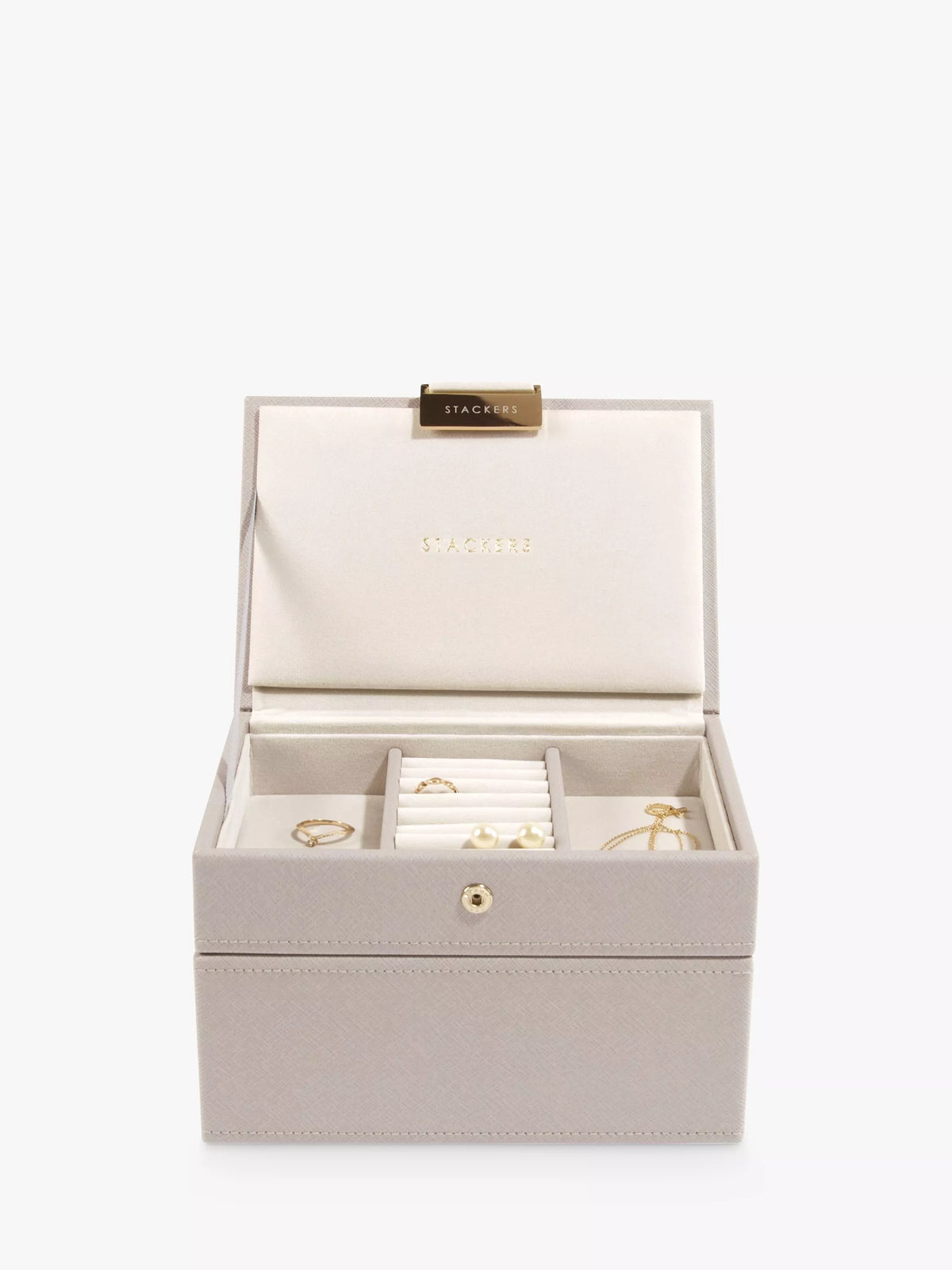 Stackers mini jewellery box stackable PU case (British brand)