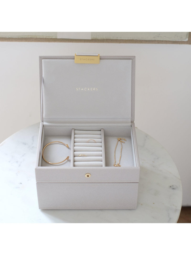 Stackers mini jewellery box stackable PU case (British brand)